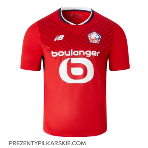 Stroje piłkarskie Lille OSC Koszulka Podstawowej 2024-25 Krótki Rękaw